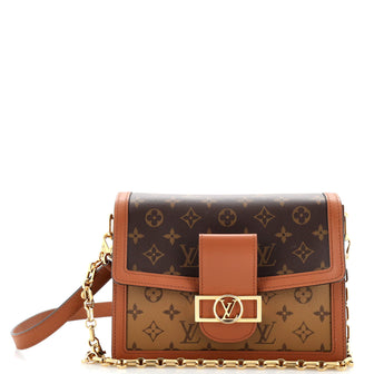 Louis Vuitton Dauphine Shoulder Bag Reverse Monogram Canvas MM