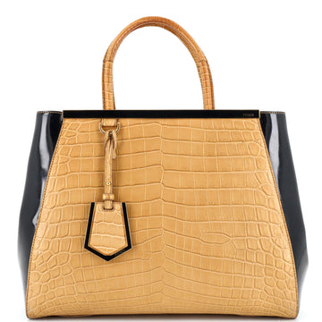 Fendi 2Jours Bag Alligator and Leather Medium