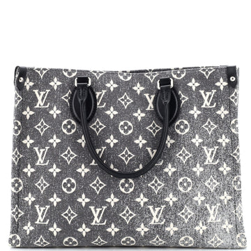 Louis Vuitton OnTheGo Tote Monogram Jacquard Denim MM