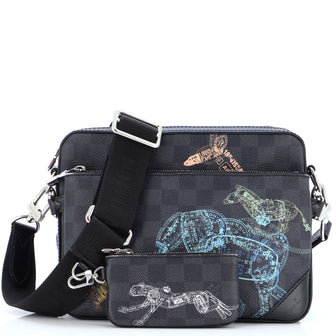 Louis Vuitton Trio Messenger Bag Limited Edition Wild Animals