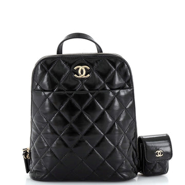 Chanel My Pocket Backpack Quilted Shiny Calfskin
