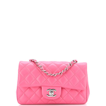 Chanel Classic Single Flap Bag Quilted Lambskin Mini