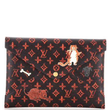 Louis Vuitton Kirigami Pochette Limited Edition Grace Coddington Catogram Canvas GM