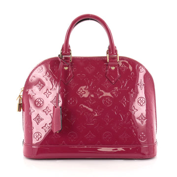 Louis Vuitton Alma Handbag Monogram Vernis PM Pink 2485403
