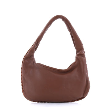 Bottega Veneta Zip Hobo Leather Small Brown 2485501
