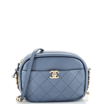 Chanel Casual Trip Camera Case Quilted Goatskin Small