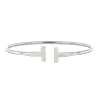 Tiffany & Co. T Wire Bracelet 18K White Gold