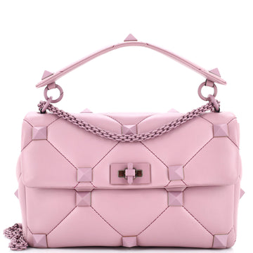 Valentino Garavani Roman Stud Flap Bag Quilted Leather Large
