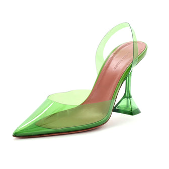 Amina Muaddi Women's Holli Slingback Pumps PVC 95