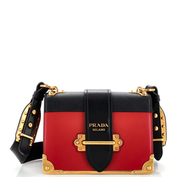 Prada Cahier Crossbody Bag City Calf and Saffiano Small