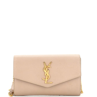 Saint Laurent Uptown Chain Wallet Leather