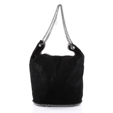 Stella McCartney Falabella Bucket Bag Shaggy Deer Large Black 2486701