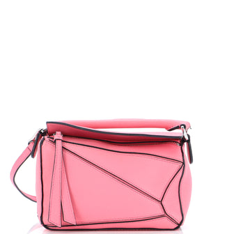 Loewe Puzzle Bag Leather Mini Pink 24867710