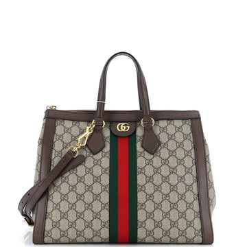 Gucci Ophidia Top Handle Tote GG Coated Canvas Medium