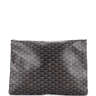 Goyard Senat Zip Pouch Coated Canvas GM