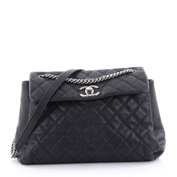 Chanel Lady Pearly Flap Bag Quilted Matte Caviar Large 2487401