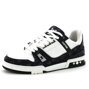 Louis Vuitton Men's LV Trainer Sneakers Monogram Empreinte Leather and Monogram Denim
