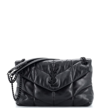 Saint Laurent Loulou Puffer Shoulder Bag Quilted Leather Small