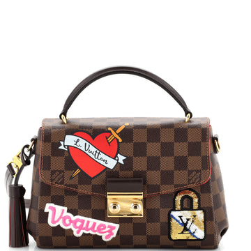 Louis Vuitton Croisette Handbag Limited Edition Patches Damier