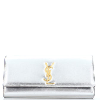 Saint Laurent Classic Monogram Clutch Leather Long