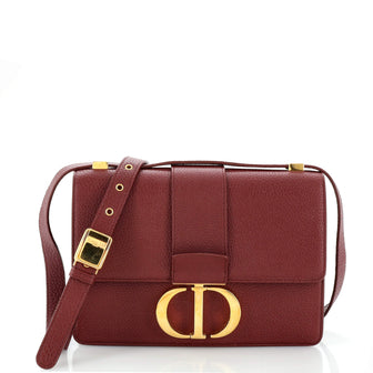 Christian Dior Ultra Matte 30 Montaigne Flap Bag Leather