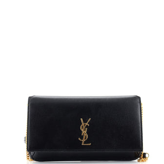 Saint Laurent Classic Monogram Phone Holder Shoulder Bag Leather