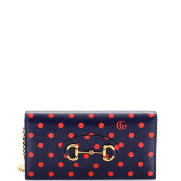 Gucci Horsebit 1955 Chain Wallet Printed Leather