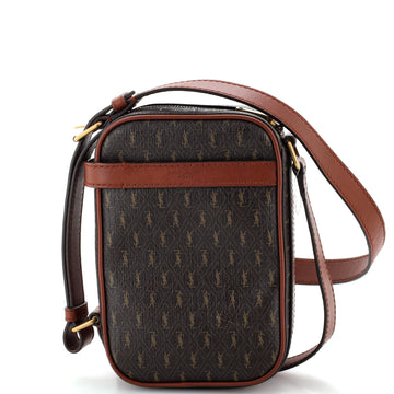 Saint Laurent Le Monogramme Crossbody Pouch Monogram All Over Coated Canvas and Leather Small