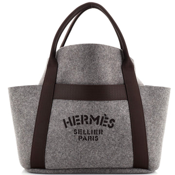 Hermes Sac De Pansage Groom Handbag Felt