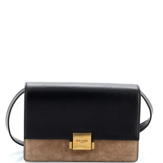 Saint Laurent Bellechasse Shoulder Bag Suede and Leather Medium