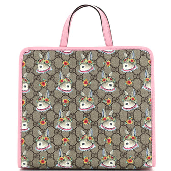 Gucci Children's Tote Printed GG Coated Canvas Medium