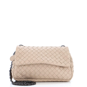 Bottega Veneta Expandable Chain Crossbody Bag Intrecciato Nappa Small