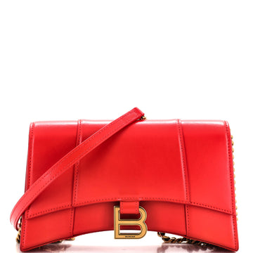 Balenciaga Hourglass Chain Crossbody Bag Leather