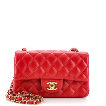 Chanel Classic Single Flap Bag Quilted Lambskin Mini