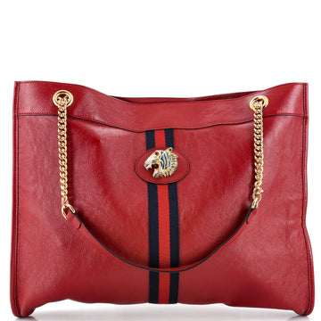 Gucci Rajah Chain Tote Leather Large
