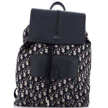 Christian Dior Motion Backpack Oblique Nylon with Leather Medium