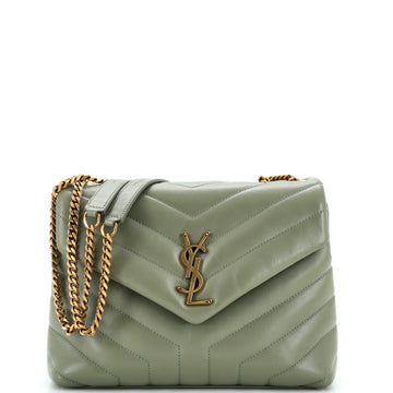 Saint Laurent Loulou Shoulder Bag Matelasse Chevron Leather Small