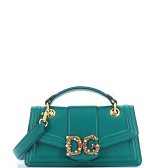 Dolce & Gabbana DG Amore Top Handle Bag Leather East West