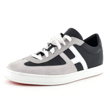 Hermes Men's Boomerang Sneakers Leather and Suede