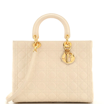 Christian Dior Lady Dior Bag Cannage Quilt Lambskin Large