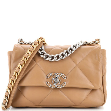Chanel 19 Flap Bag Quilted Leather Medium