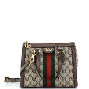 Gucci Ophidia Top Handle Tote GG Coated Canvas Small