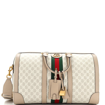 Gucci Ophidia Carry On Duffle Bag GG Coated Canvas Medium
