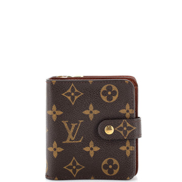 Louis Vuitton Compact Zippe Wallet Monogram Canvas