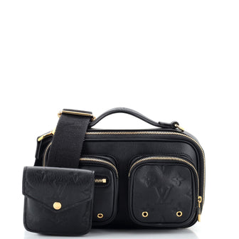 Louis Vuitton Utility Crossbody Bag Calfskin with Embossed Monogram Detail