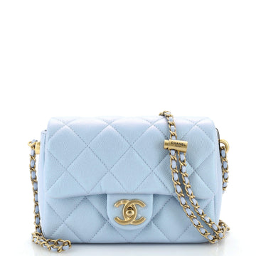 Chanel My Perfect Adjustable Chain Flap Bag Quilted Iridescent Caviar Mini
