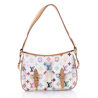 Louis Vuitton Lodge Handbag Monogram Multicolor PM White 2490501