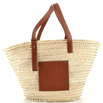 Loewe Basket Tote Raffia Large