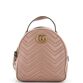Gucci GG Marmont Backpack Matelasse Leather Small