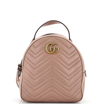 Gucci GG Marmont Backpack Matelasse Leather Small
